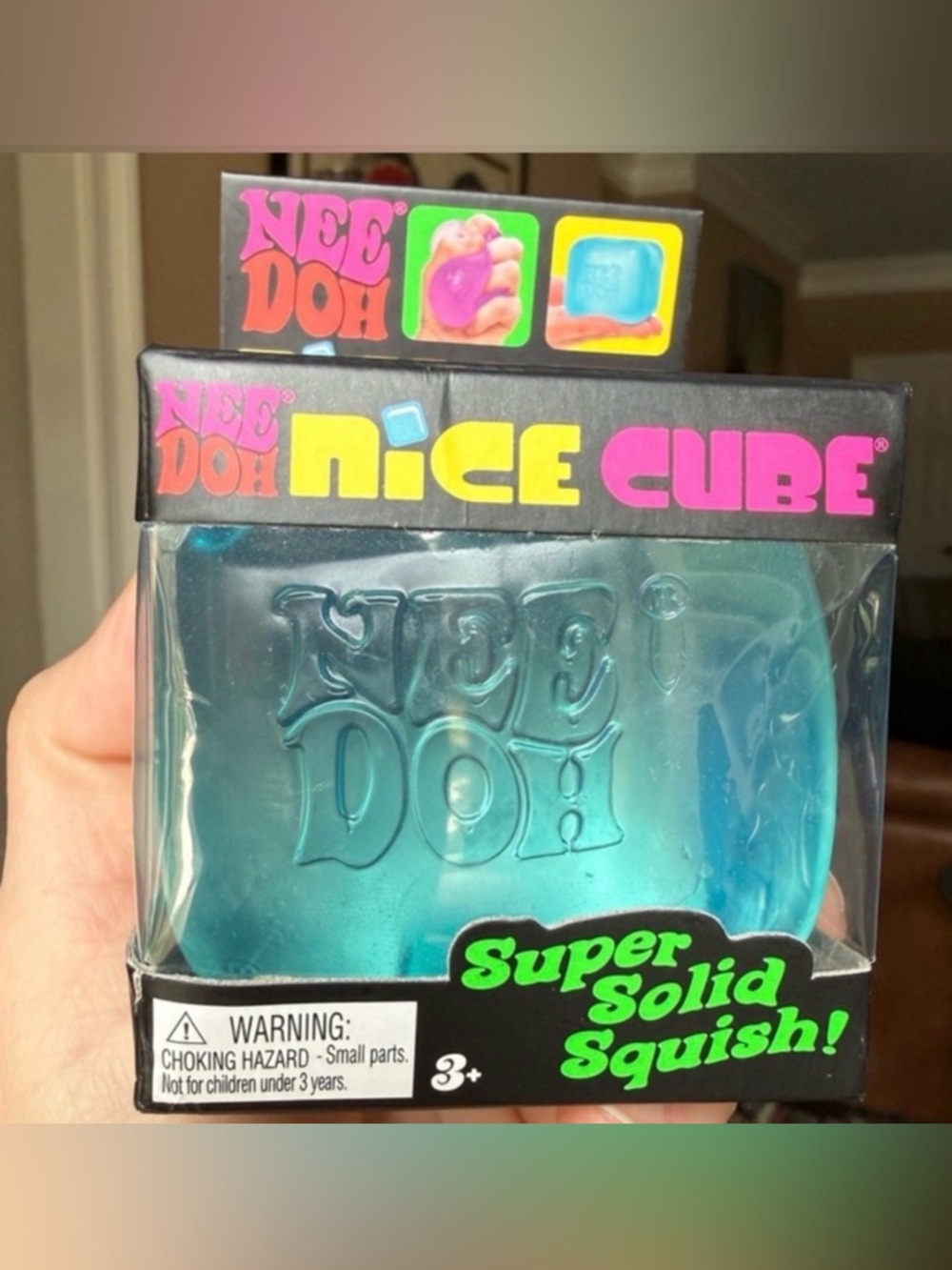Nee Doh NIce Cube Super Solid Squish - Blue